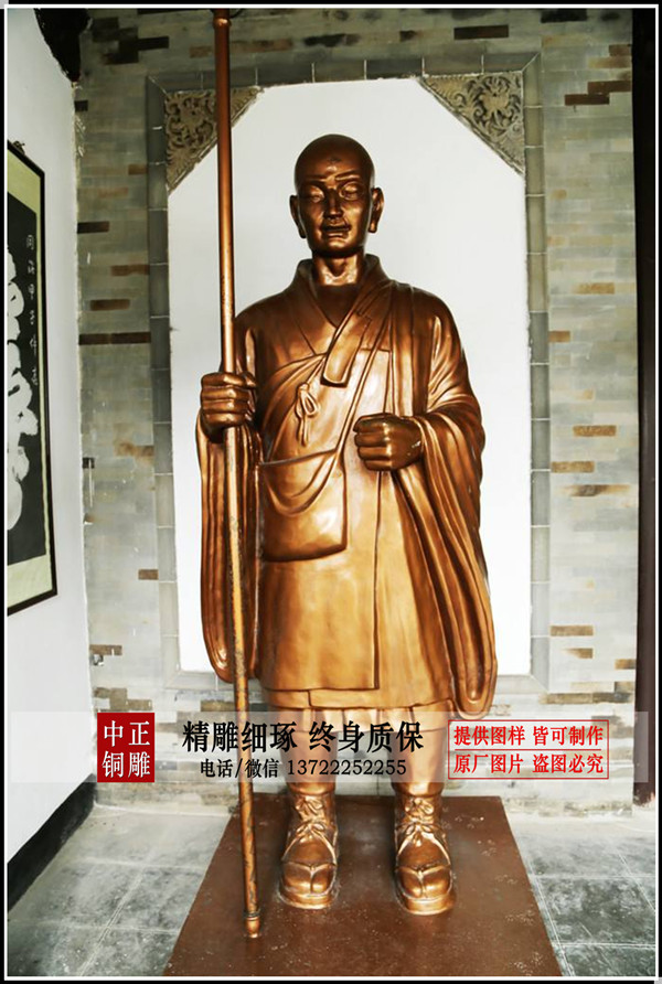 中国唐代僧人鉴真和尚铜佛像，竟是日本的国宝！_铜雕_雕塑-河北中正铜