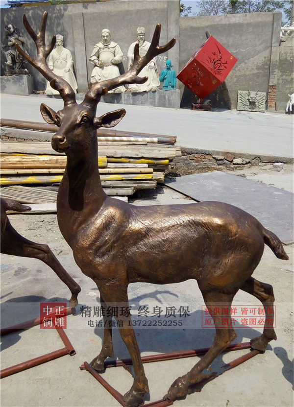 家中摆放铜鹿的风水禁忌_铜雕_雕塑-河北中正铜雕工艺品制作生产厂家
