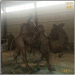 大型景区骆驼铜雕塑