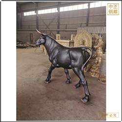 大型2米铜牛雕塑 