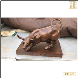 华尔街铜牛雕塑摆件 