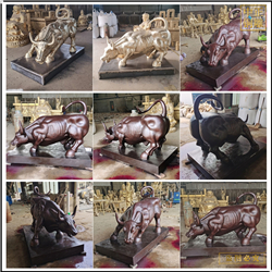 华尔街旺市牛铸造 