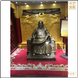 少数民族忽必烈人物雕塑 