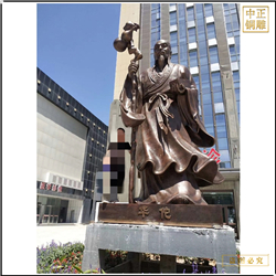大型神医华佗人物雕塑铸造 
