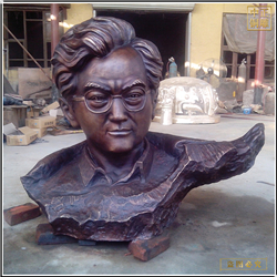 纯铜施光南半身像铸造 