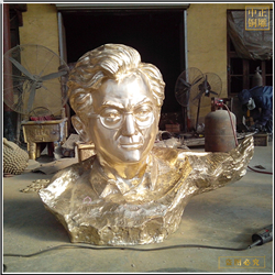 施光南半身像铜雕塑铸造厂家 