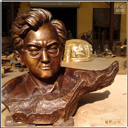 施光南人物铜雕塑铸造 