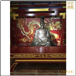 室外古代人物铜雕 