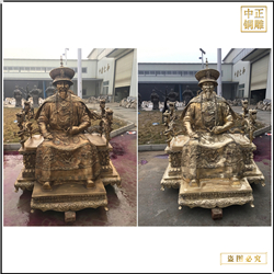 康熙人物铜雕铸造 