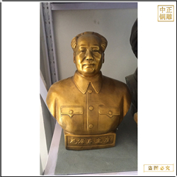 名人半身像贴金制作 