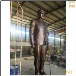 纯铜熊希龄人物铜雕塑铸造 