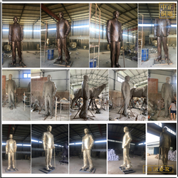 大型熊希龄雕塑铸造厂家 