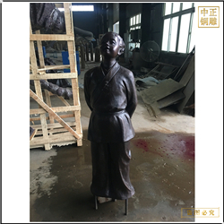 古代小孩铜雕塑铸造 