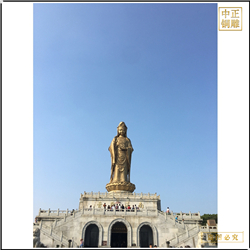 观世音菩萨2.3米铜佛像铸造 