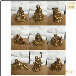 1.8米十八罗汉铜佛像