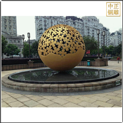 小区广场风水球铜雕塑