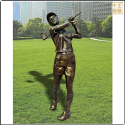 打高尔夫人物景观雕塑