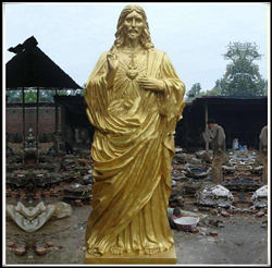 加工耶稣铜雕塑|铸铜耶稣雕塑