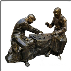 下象棋人物铜像图片