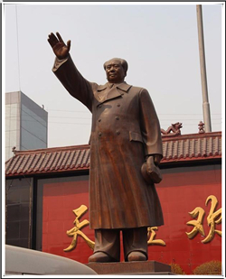名人毛主席铜像