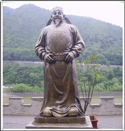古代人物雕塑李世民