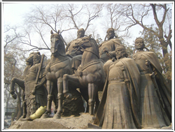 李世民人物雕塑图片