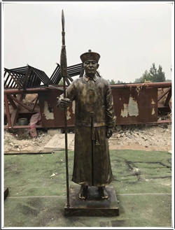 清朝将军雕塑
